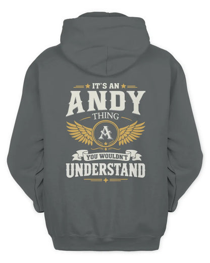 ANDY KT06-M008 It’s a [NAME] Thing – You Wouldn’t Understand | Personalized Vintage T-Shirt - Unisex Hoodie - Charcoal