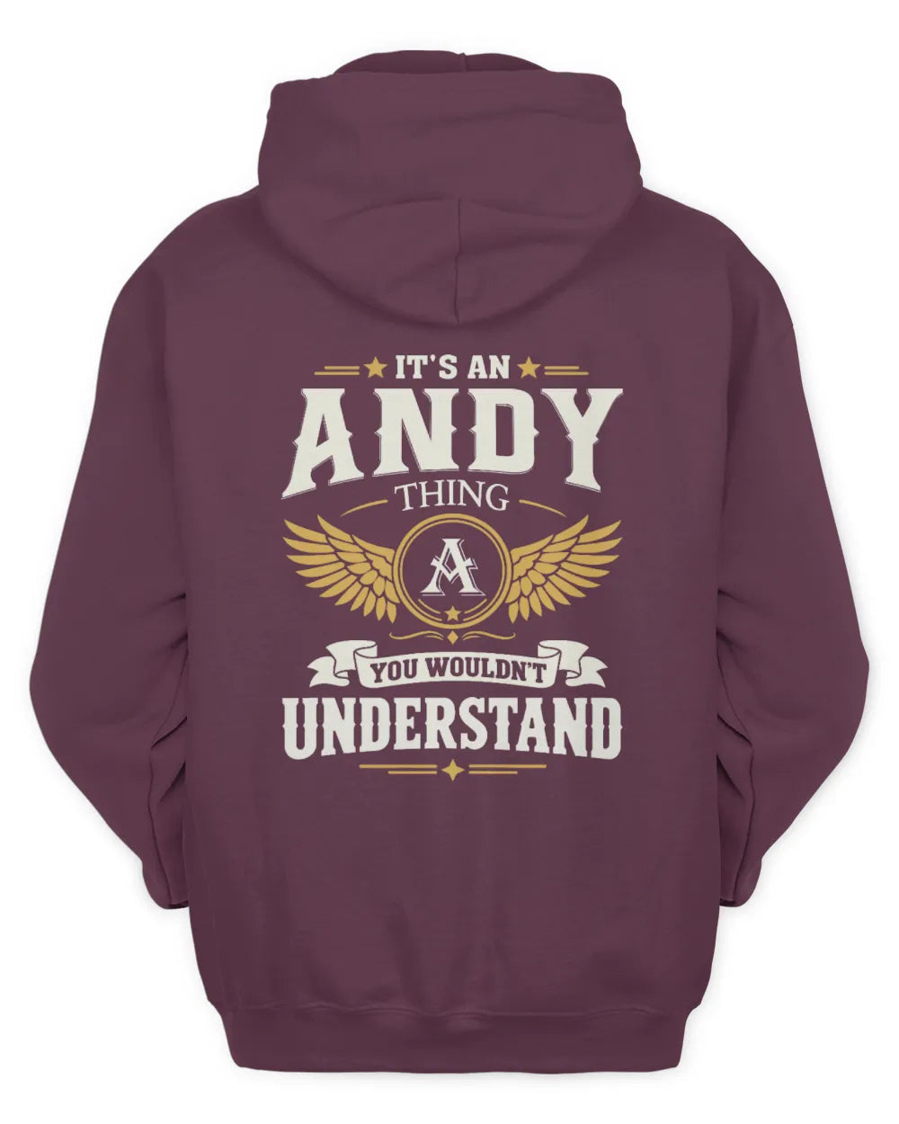 ANDY KT06-M008 It’s a [NAME] Thing – You Wouldn’t Understand | Personalized Vintage T-Shirt - Unisex Hoodie - Maroon