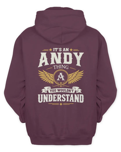 ANDY KT06-M008 It’s a [NAME] Thing – You Wouldn’t Understand | Personalized Vintage T-Shirt - Unisex Hoodie - Maroon