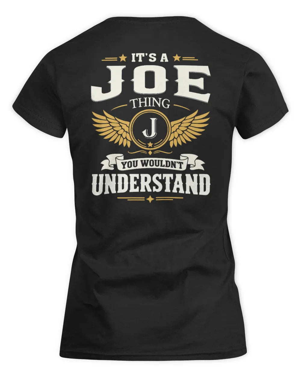 JOE KT06-M008 It’s a [NAME] Thing – You Wouldn’t Understand | Personalized Vintage T-Shirt - Women's Standard T-Shirt - Black