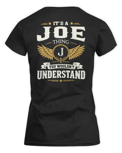 JOE KT06-M008 It’s a [NAME] Thing – You Wouldn’t Understand | Personalized Vintage T-Shirt - Women's Standard T-Shirt - Black