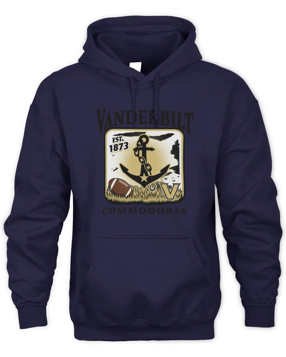 YASMINE AP62-K4-666 - Personalized Fierce Wolf Quote Apparel “If You Kick Me When I’m Down, You Better Pray I Don’t Get Up” - Men's Long Sleeved T-Shirt - Navy