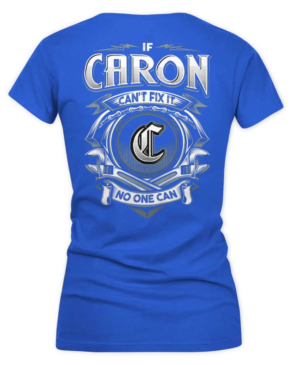 CARON AP81-K4-626 - Personalized Ahmed Quote Apparel “If Ahmed Can't Fix It, No One Can” - Women's V-Neck T-Shirt - Royal
