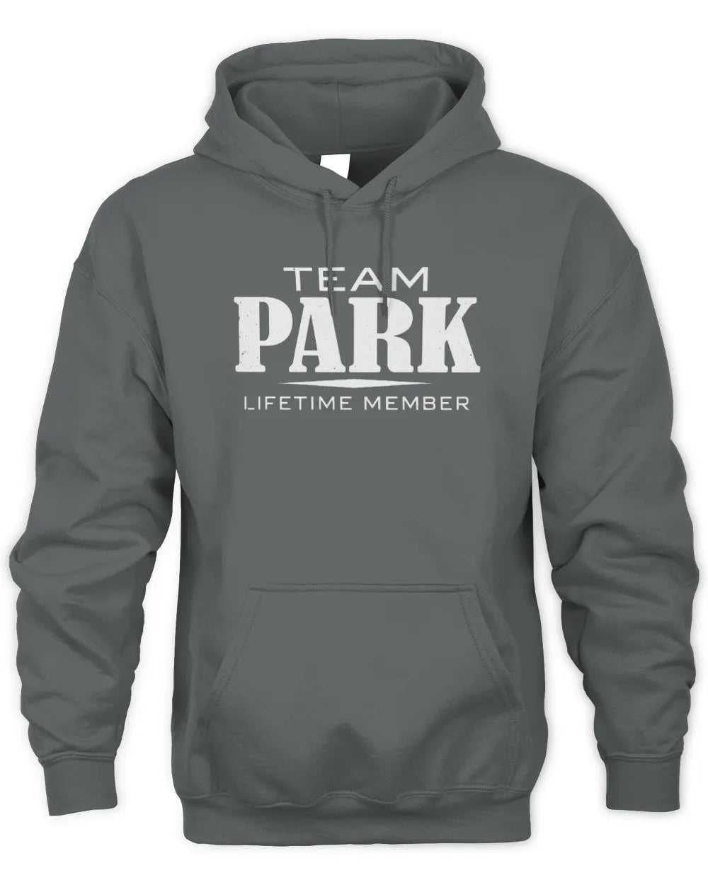PARK BL62-K4-128 - Personalized “Team NAME Lifetime Member” - Unisex Hoodie - Charcoal