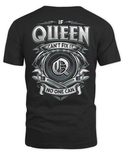 QUEEN AP81-K4-626 - Personalized Ahmed Quote Apparel “If Ahmed Can't Fix It, No One Can” - Unisex Standard T-Shirt - Black
