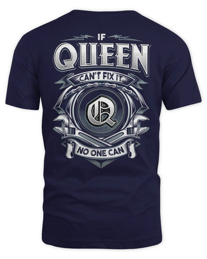 QUEEN AP81-K4-626 - Personalized Ahmed Quote Apparel “If Ahmed Can't Fix It, No One Can” - Unisex Standard T-Shirt - Navy
