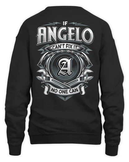 ANGELO AP81-K4-626 - Personalized Ahmed Quote Apparel “If Ahmed Can't Fix It, No One Can” - Unisex Sweatshirt - Black
