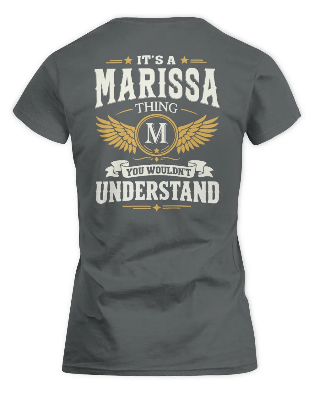 MARISSA KT06-M008 It’s a [NAME] Thing – You Wouldn’t Understand | Personalized Vintage T-Shirt - Women's Standard T-Shirt - Charcoal