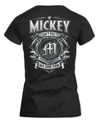 MICKEY AP81-K4-626 - Personalized Ahmed Quote Apparel “If Ahmed Can't Fix It, No One Can” - Women's Standard T-Shirt - Black
