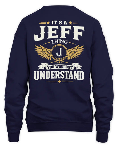 JEFF KT06-M008 It’s a [NAME] Thing – You Wouldn’t Understand | Personalized Vintage T-Shirt - Unisex Sweatshirt - Navy