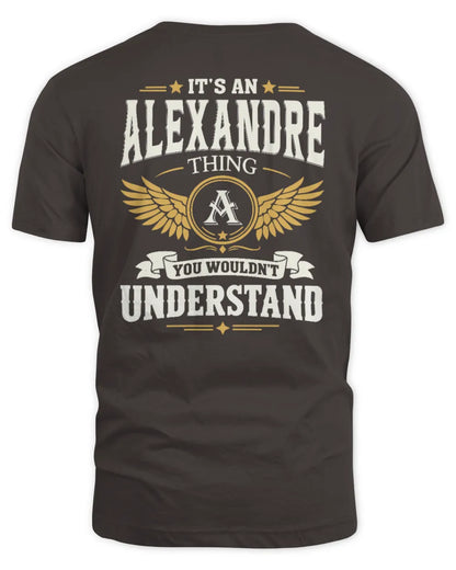ALEXANDRE KT06-M008 It’s a [NAME] Thing – You Wouldn’t Understand | Personalized Vintage T-Shirt - Unisex Standard T-Shirt - Dark Chocolate