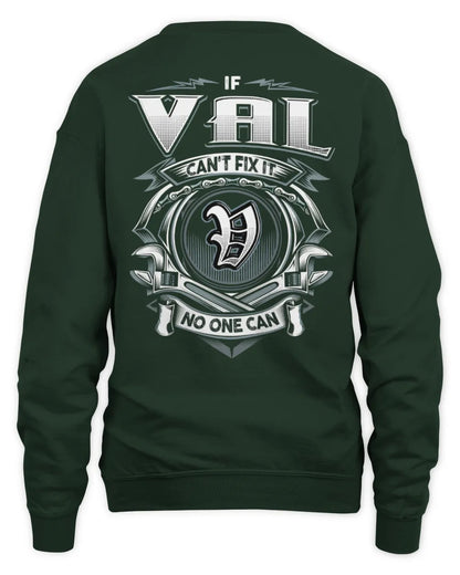 VAL AP81-K4-626 - Personalized Ahmed Quote Apparel “If Ahmed Can't Fix It, No One Can” - Unisex Sweatshirt - Forest Green