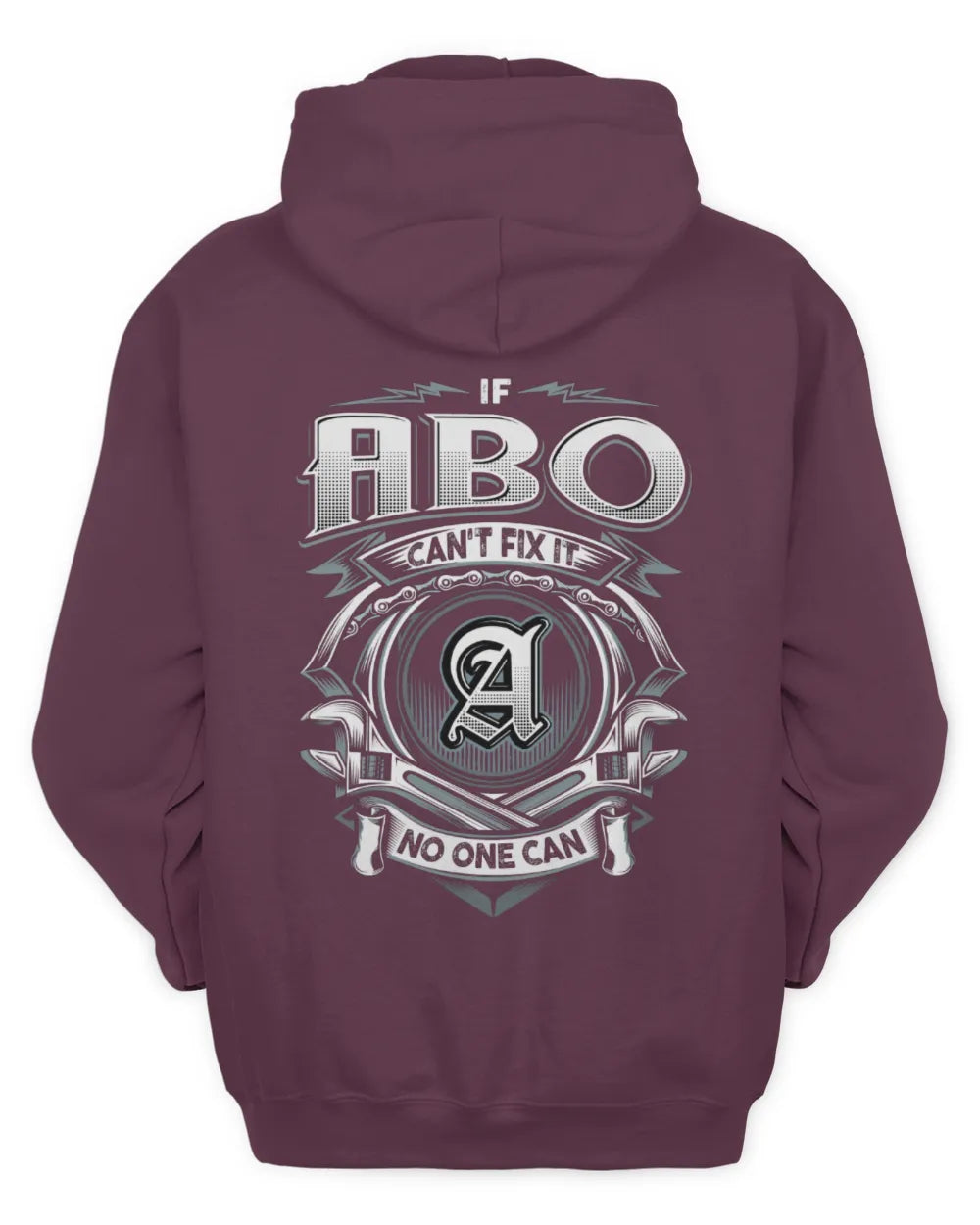 ABO AP81-K4-626 - Personalized Ahmed Quote Apparel “If Ahmed Can't Fix It, No One Can” - Unisex Hoodie - Maroon