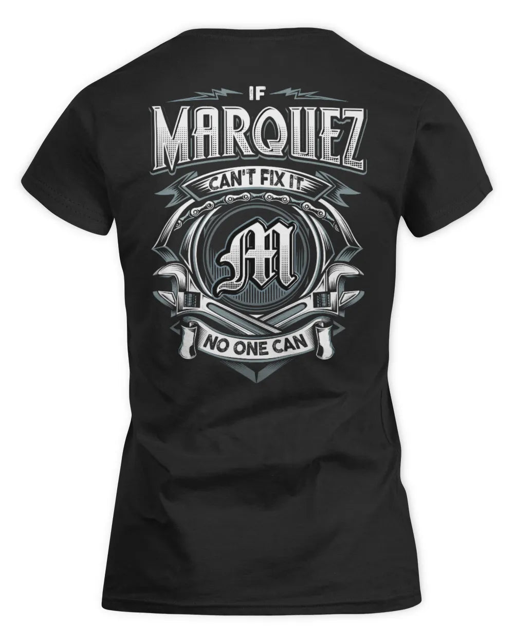 MARQUEZ AP81-K4-626 - Personalized Ahmed Quote Apparel “If Ahmed Can't Fix It, No One Can” - Women's Standard T-Shirt - Black