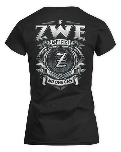 ZWE AP81-K4-626 - Personalized Ahmed Quote Apparel “If Ahmed Can't Fix It, No One Can” - Women's Standard T-Shirt - Black