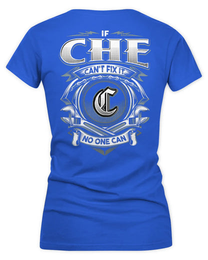CHE AP81-K4-626 - Personalized Ahmed Quote Apparel “If Ahmed Can't Fix It, No One Can” - Women's V-Neck T-Shirt - Royal