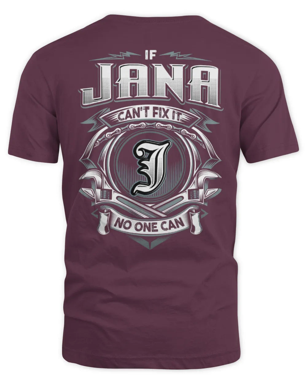 JANA AP81-K4-626 - Personalized Ahmed Quote Apparel “If Ahmed Can't Fix It, No One Can” - Unisex Standard T-Shirt - Maroon