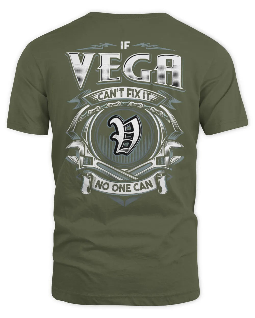 VEGA AP81-K4-626 - Personalized Ahmed Quote Apparel “If Ahmed Can't Fix It, No One Can” - Unisex Standard T-Shirt - Military Green