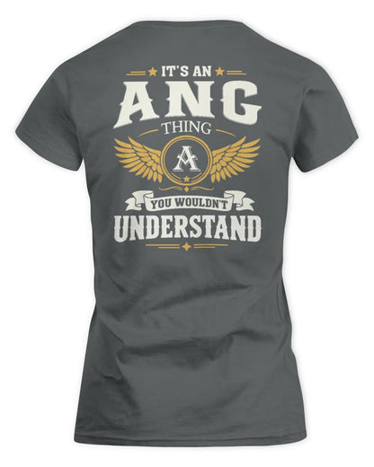 ANG KT06-M008 It’s a [NAME] Thing – You Wouldn’t Understand | Personalized Vintage T-Shirt - Women's Standard T-Shirt - Charcoal
