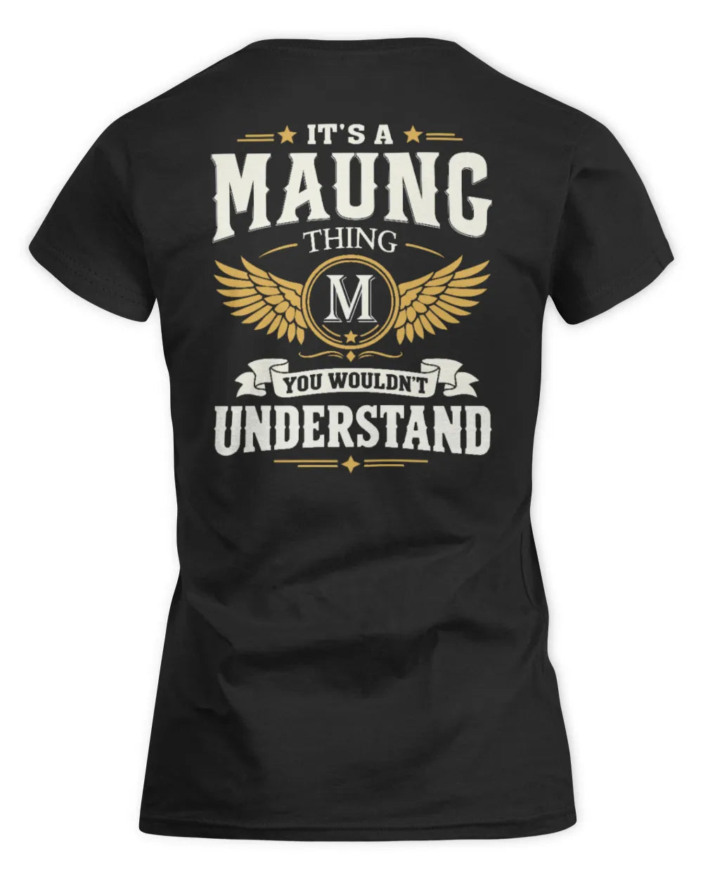 MAUNG KT06-M008 It’s a [NAME] Thing – You Wouldn’t Understand | Personalized Vintage T-Shirt - Women's Standard T-Shirt - Black