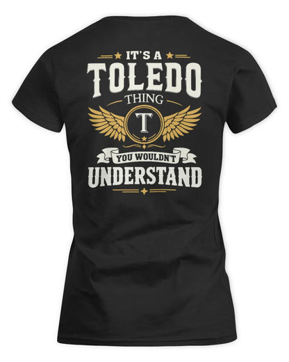 TOLEDO KT06-M008 It’s a [NAME] Thing – You Wouldn’t Understand | Personalized Vintage T-Shirt - Women's Standard T-Shirt - Black