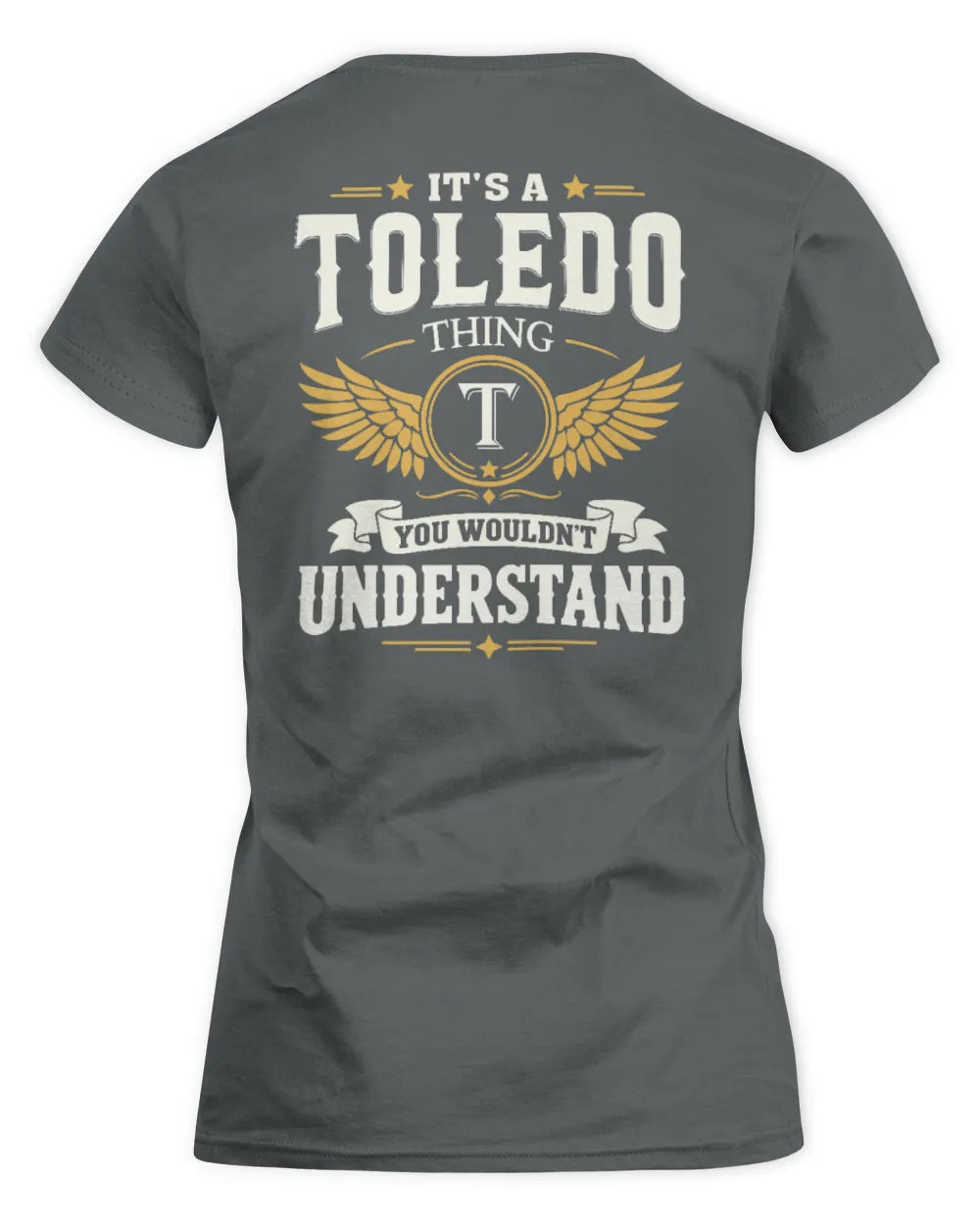 TOLEDO KT06-M008 It’s a [NAME] Thing – You Wouldn’t Understand | Personalized Vintage T-Shirt - Women's Standard T-Shirt - Charcoal
