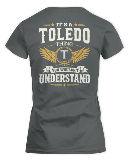 TOLEDO KT06-M008 It’s a [NAME] Thing – You Wouldn’t Understand | Personalized Vintage T-Shirt - Women's Standard T-Shirt - Charcoal