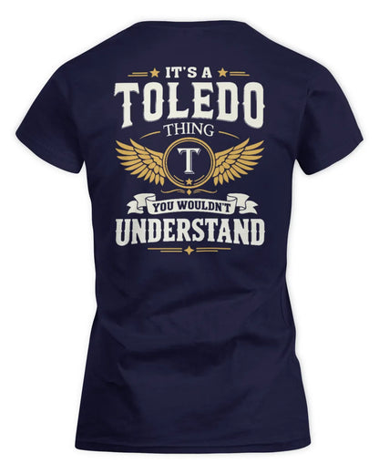TOLEDO KT06-M008 It’s a [NAME] Thing – You Wouldn’t Understand | Personalized Vintage T-Shirt - Women's Standard T-Shirt - Navy