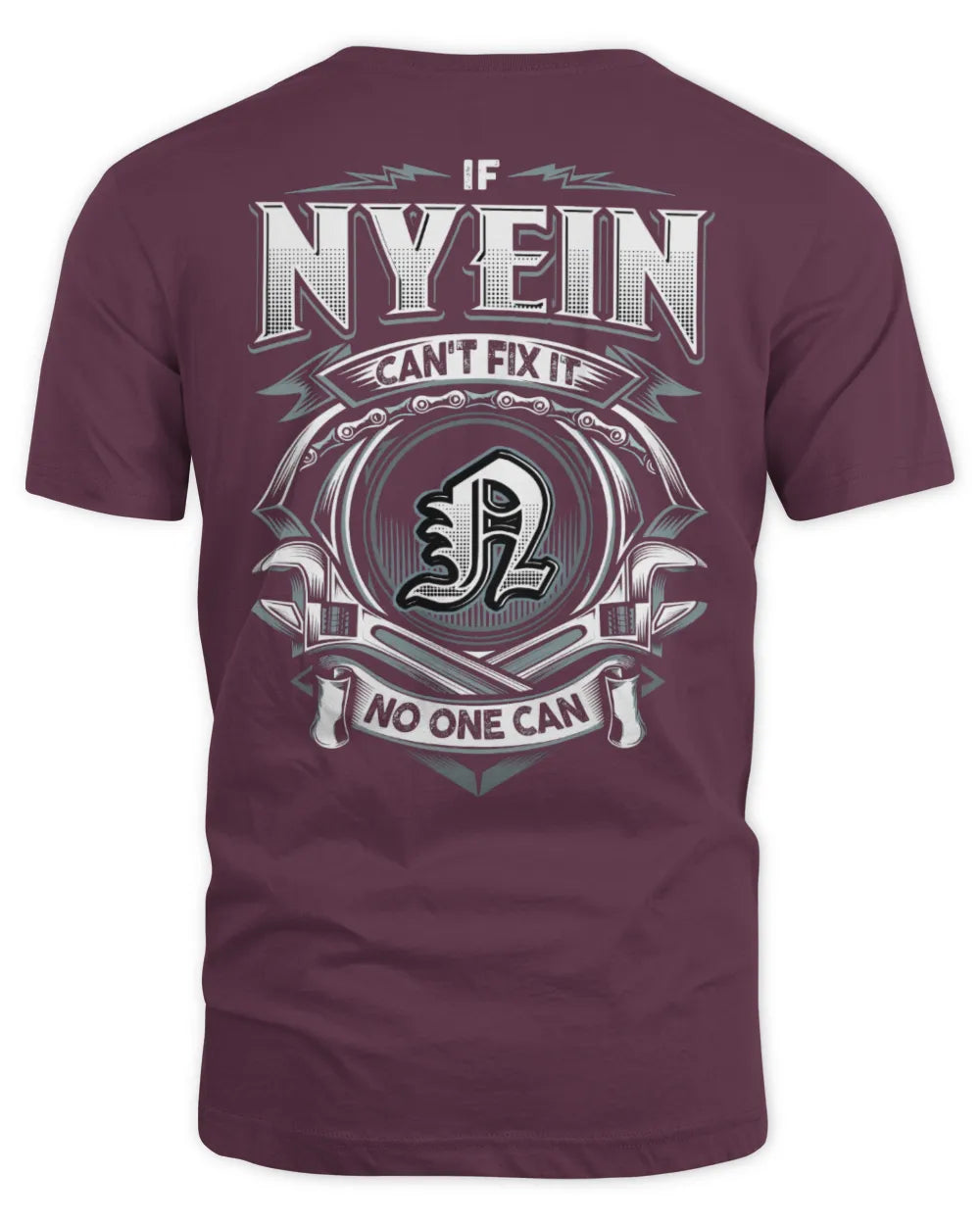 NYEIN AP81-K4-626 - Personalized Ahmed Quote Apparel “If Ahmed Can't Fix It, No One Can” - Unisex Standard T-Shirt - Maroon
