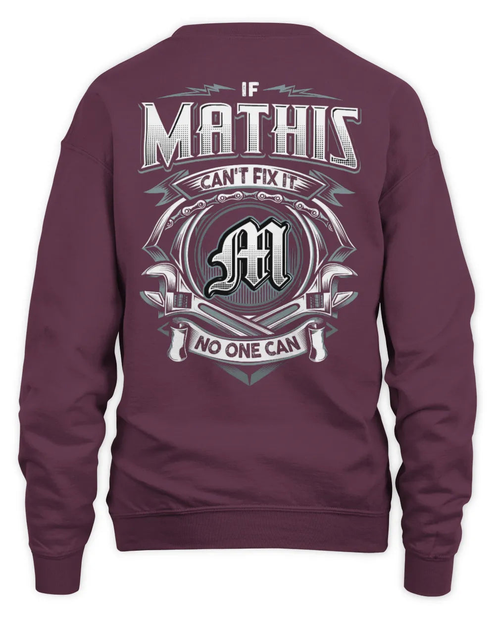 MATHIS AP81-K4-626 - Personalized Ahmed Quote Apparel “If Ahmed Can't Fix It, No One Can” - Unisex Sweatshirt - Maroon