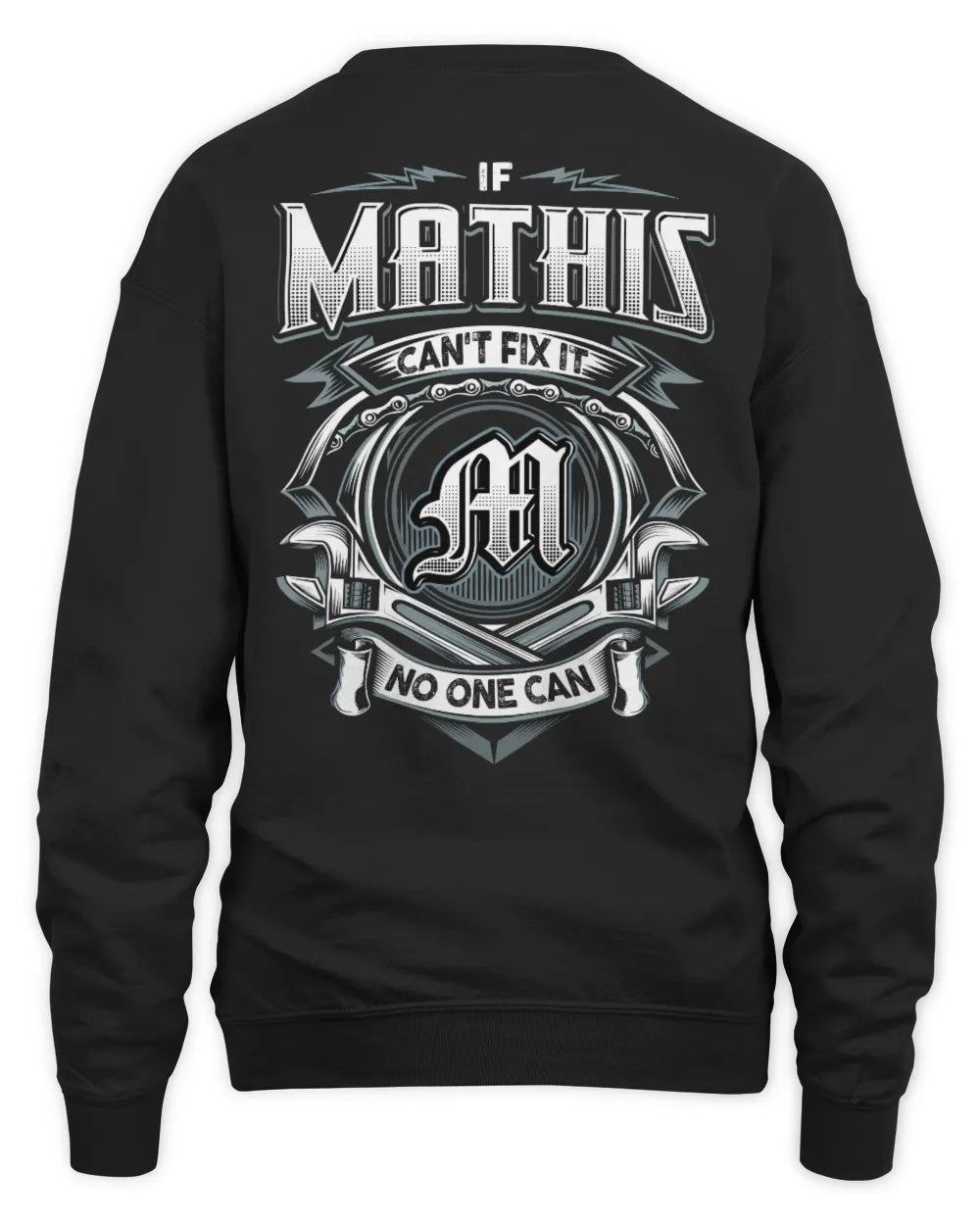 MATHIS AP81-K4-626 - Personalized Ahmed Quote Apparel “If Ahmed Can't Fix It, No One Can” - Unisex Sweatshirt - Black