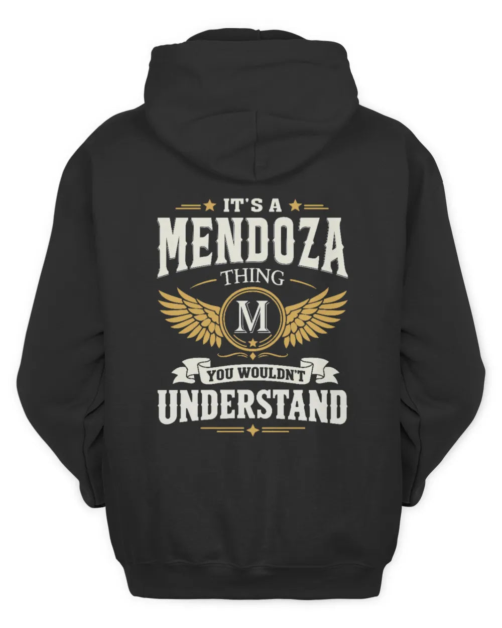 MENDOZA KT06-M008 It’s a [NAME] Thing – You Wouldn’t Understand | Personalized Vintage T-Shirt - Unisex Hoodie - Black