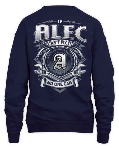 ALEC AP81-K4-626 - Personalized Ahmed Quote Apparel “If Ahmed Can't Fix It, No One Can” - Unisex Sweatshirt - Navy