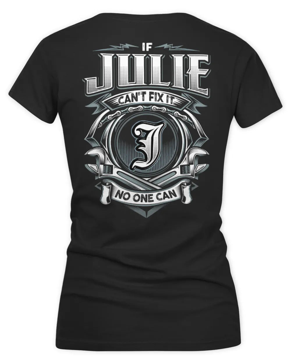 JULIE AP81-K4-626 - Personalized Ahmed Quote Apparel “If Ahmed Can't Fix It, No One Can” - Women's V-Neck T-Shirt - Black