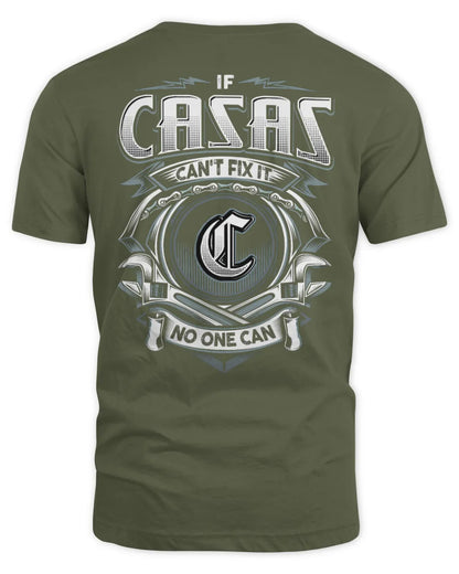 CASAS AP81-K4-626 - Personalized Ahmed Quote Apparel “If Ahmed Can't Fix It, No One Can” - Unisex Standard T-Shirt - Military Green