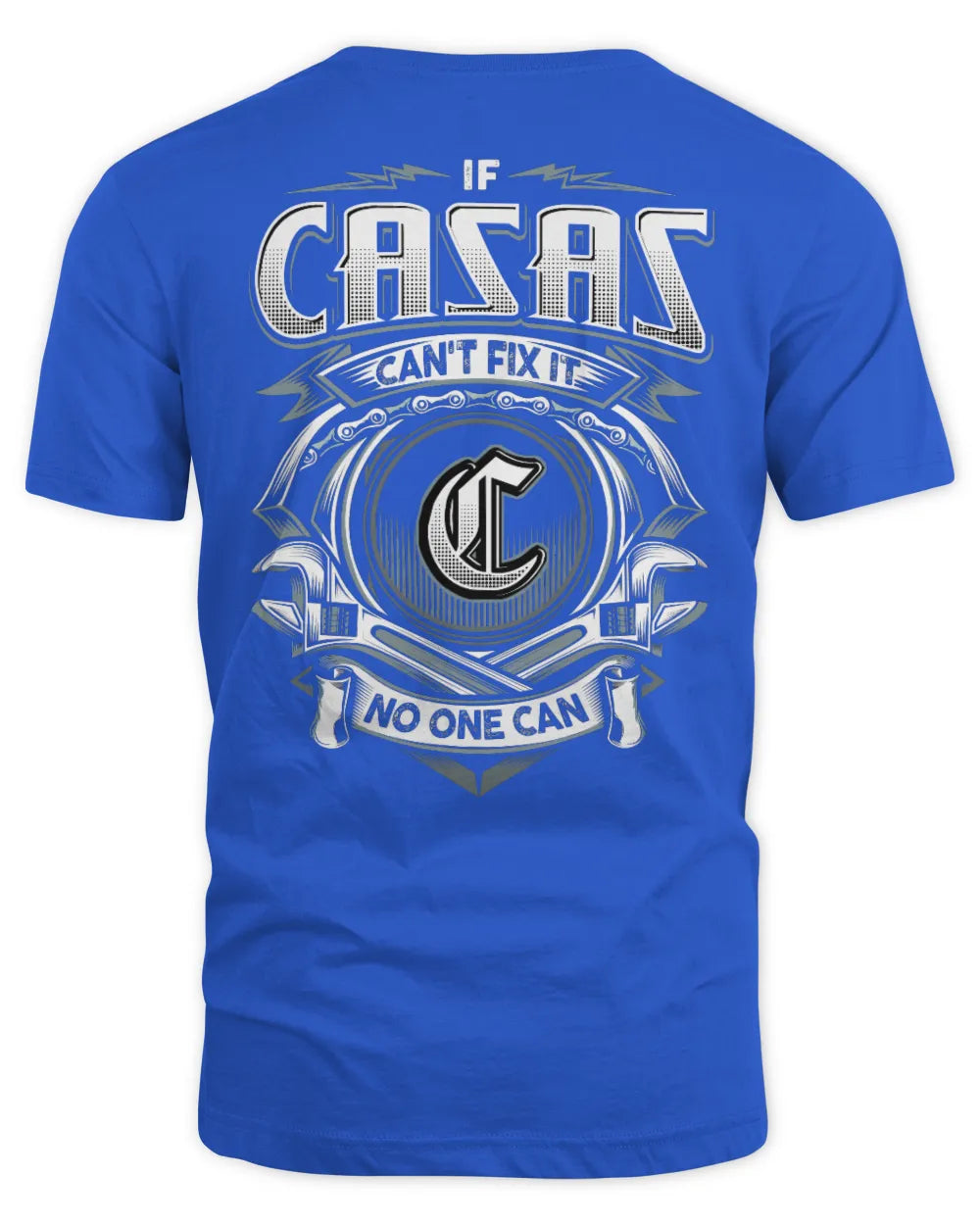 CASAS AP81-K4-626 - Personalized Ahmed Quote Apparel “If Ahmed Can't Fix It, No One Can” - Unisex Standard T-Shirt - Royal