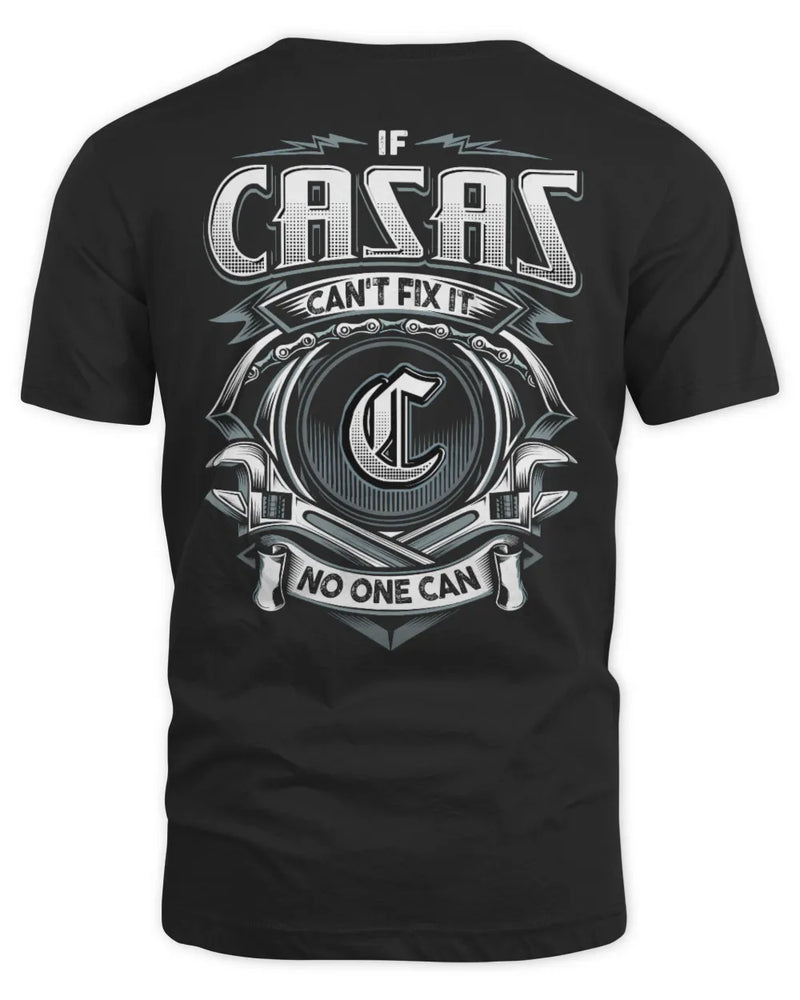 CASAS AP81-K4-626 - Personalized Ahmed Quote Apparel “If Ahmed Can't Fix It, No One Can” - Unisex Standard T-Shirt - Black