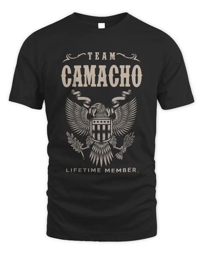 CAMACHO TP06-K82 – Personalized Classic Style Apparel “Team NAME Lifetime Member” - Unisex Standard T-Shirt - Black