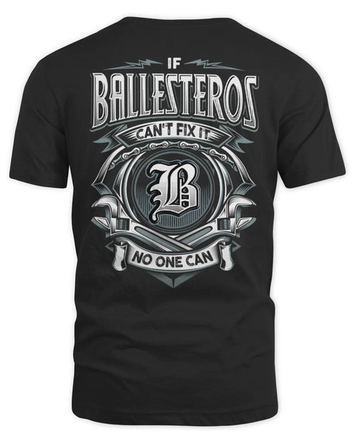 BALLESTEROS AP81-K4-626 - Personalized Ahmed Quote Apparel “If Ahmed Can't Fix It, No One Can” - Unisex Standard T-Shirt - Black