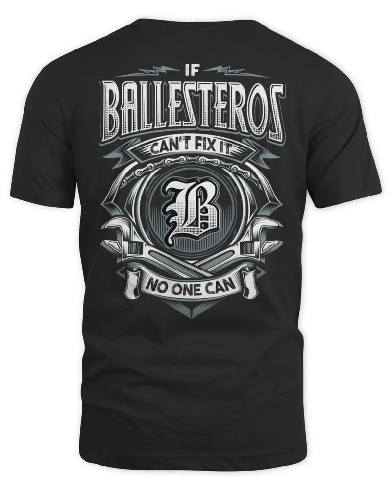 BALLESTEROS AP81-K4-626 - Personalized Ahmed Quote Apparel “If Ahmed Can't Fix It, No One Can” - Unisex Standard T-Shirt - Black
