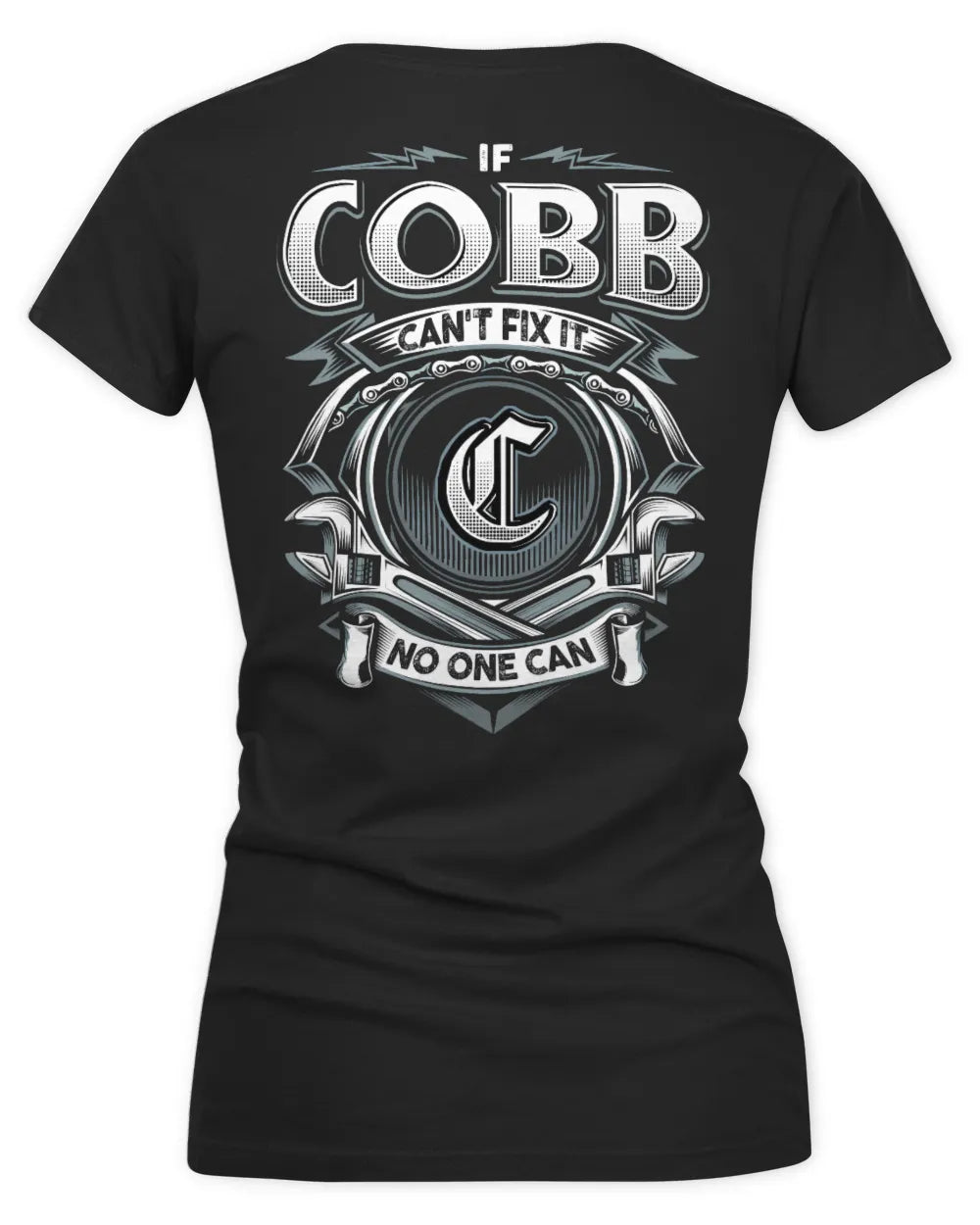 COBB AP81-K4-626 - Personalized Ahmed Quote Apparel “If Ahmed Can't Fix It, No One Can” - Women's V-Neck T-Shirt - Black