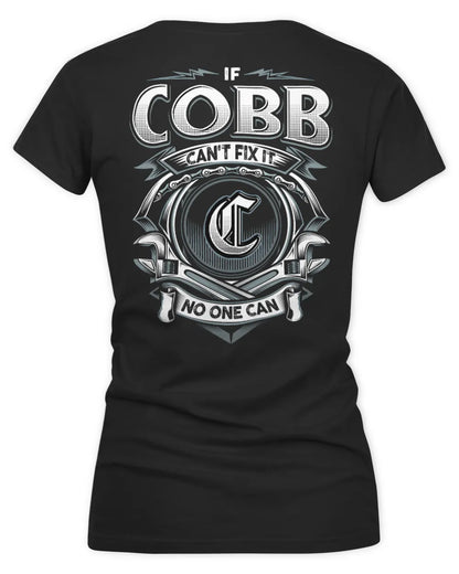 COBB AP81-K4-626 - Personalized Ahmed Quote Apparel “If Ahmed Can't Fix It, No One Can” - Women's V-Neck T-Shirt - Black