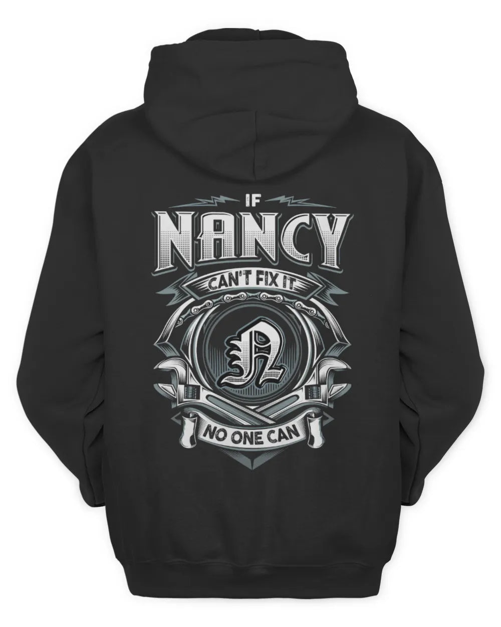 NANCY AP81-K4-626 - Personalized Ahmed Quote Apparel “If Ahmed Can't Fix It, No One Can” - Unisex Hoodie - Black