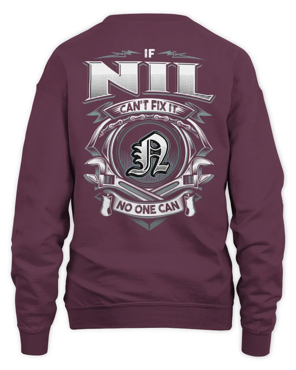 NIL AP81-K4-626 - Personalized Ahmed Quote Apparel “If Ahmed Can't Fix It, No One Can” - Unisex Sweatshirt - Maroon