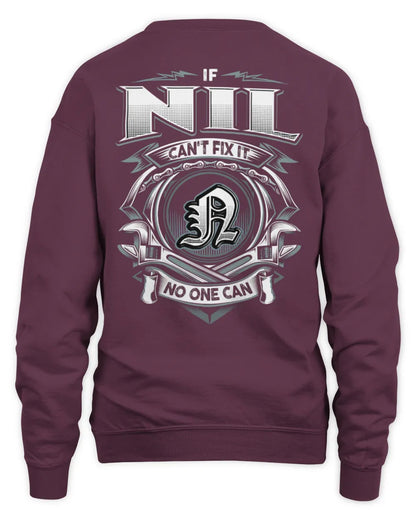 NIL AP81-K4-626 - Personalized Ahmed Quote Apparel “If Ahmed Can't Fix It, No One Can” - Unisex Sweatshirt - Maroon