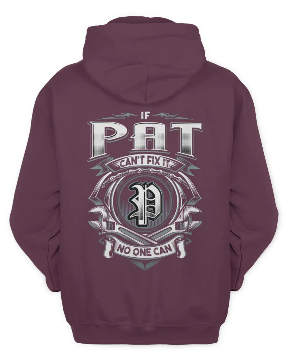 PAT AP81-K4-626 - Personalized Ahmed Quote Apparel “If Ahmed Can't Fix It, No One Can” - Unisex Hoodie - Maroon