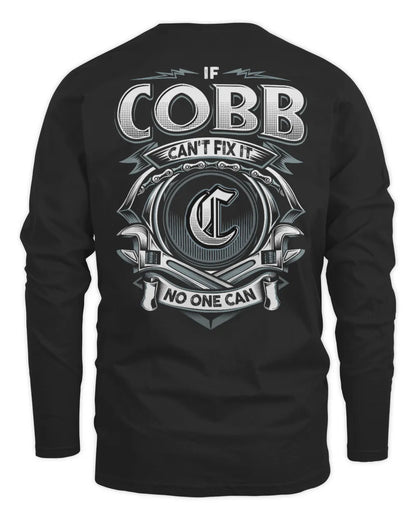 COBB AP81-K4-626 - Personalized Ahmed Quote Apparel “If Ahmed Can't Fix It, No One Can” - Men's Long Sleeved T-Shirt - Black