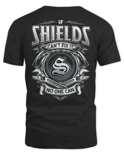 SHIELDS AP81-K4-626 - Personalized Ahmed Quote Apparel “If Ahmed Can't Fix It, No One Can” - Unisex Standard T-Shirt - Black
