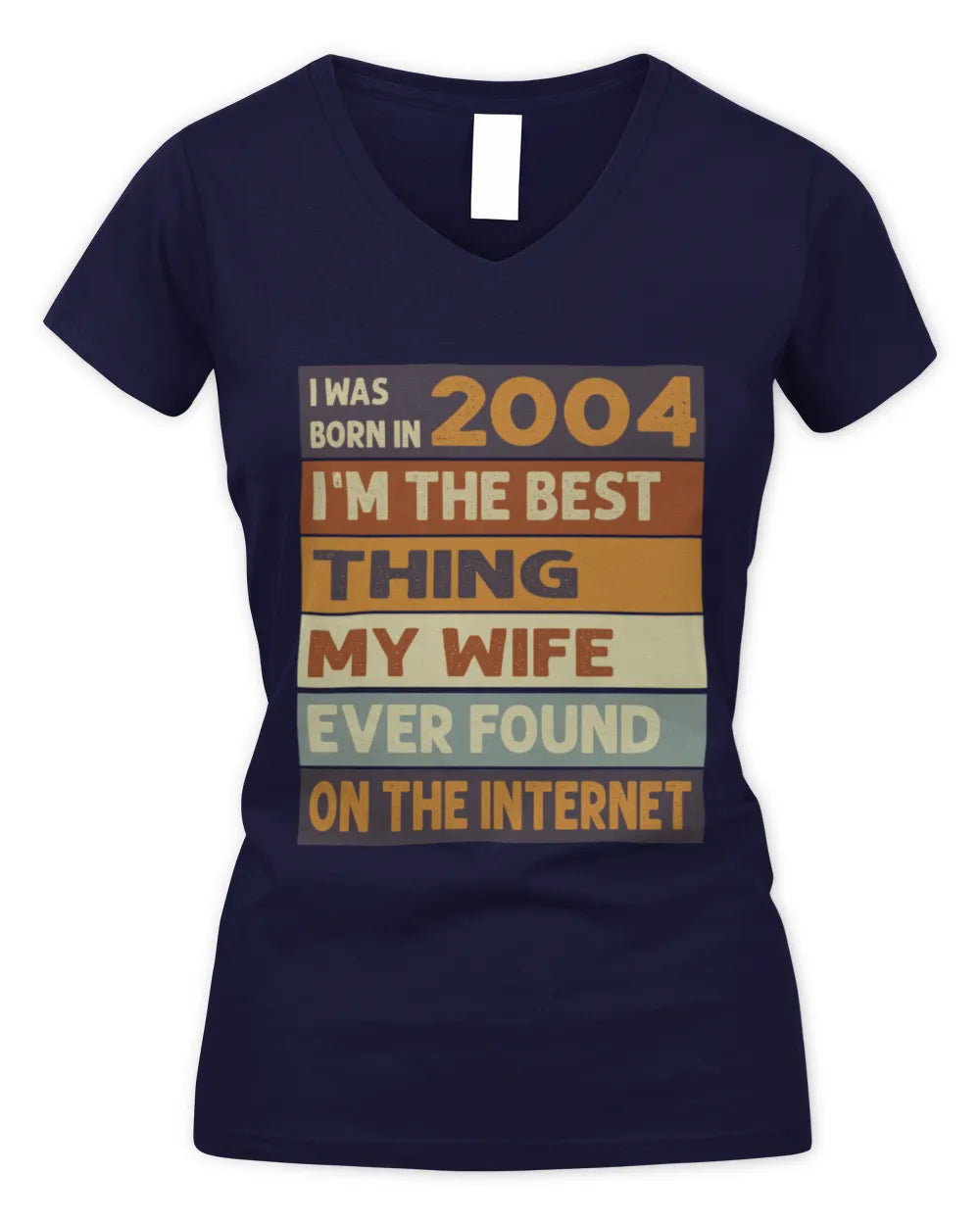 2004 HH89-K2 – Funny Birth Year Wife Quote T-Shirt - Women's V-Neck T-Shirt - Navy