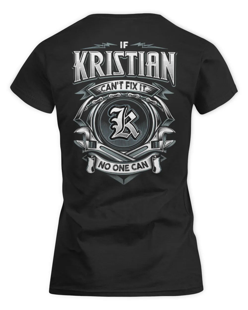 KRISTIAN AP81-K4-626 - Personalized Ahmed Quote Apparel “If Ahmed Can't Fix It, No One Can” - Women's Standard T-Shirt - Black